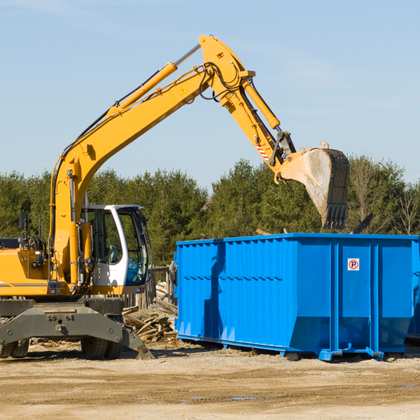 are there any restrictions on where a residential dumpster can be placed in Roubidoux MO